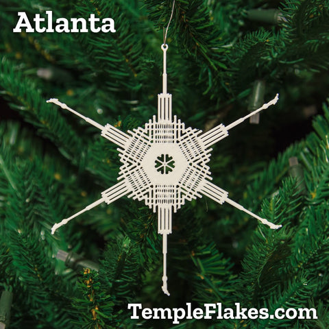 Atlanta Georgia Temple Christmas Ornament