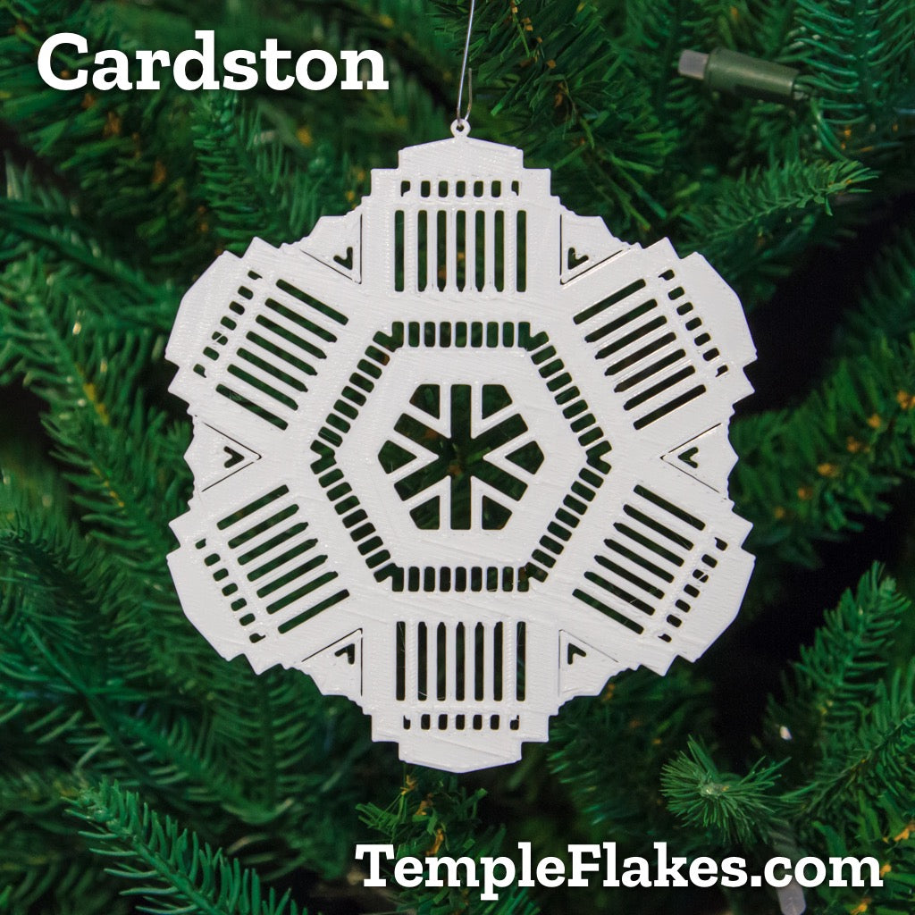 Cardston Alberta Temple Christmas Ornament TempleFlakes