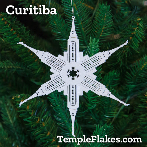 Curitiba Brazil Temple Christmas Ornament
