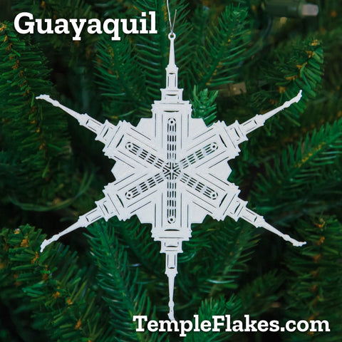 Guayaquil Ecuador Temple Christmas Ornament