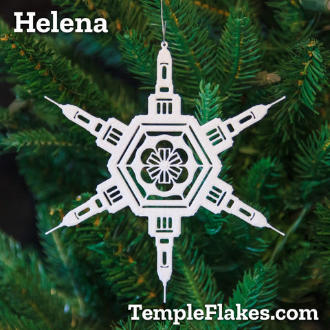 Helena Montana Temple Christmas Ornament
