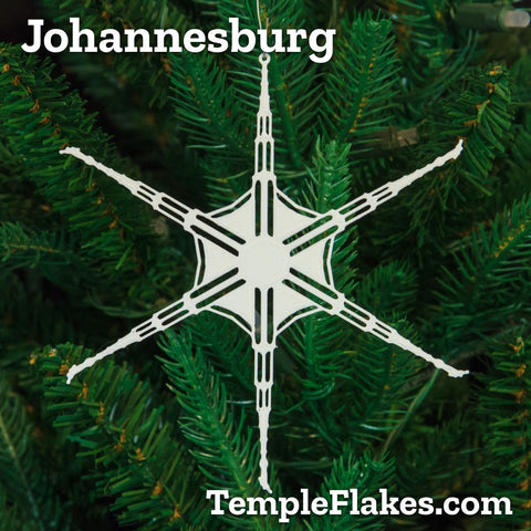 Johannesburg South Africa Temple Christmas Ornament