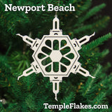 All 9 California TempleFlakes Christmas Ornaments