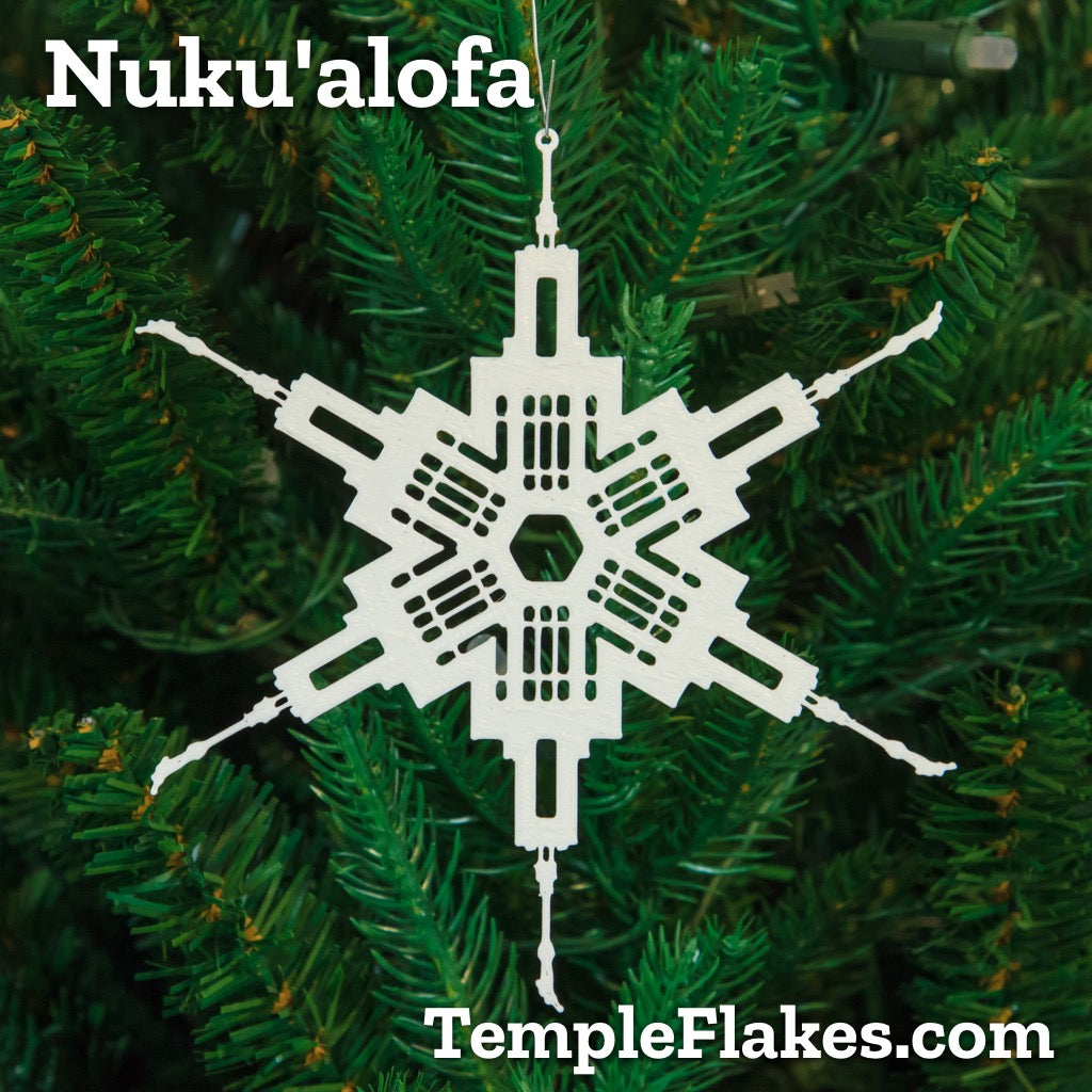 Nuku'alofa Tonga Temple Christmas Ornament TempleFlakes