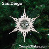 All 9 California TempleFlakes Christmas Ornaments
