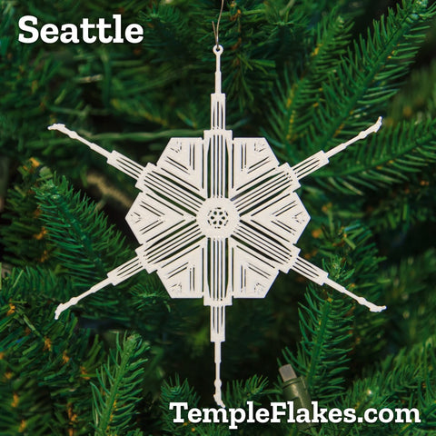 Seattle Washington Temple Christmas Ornament