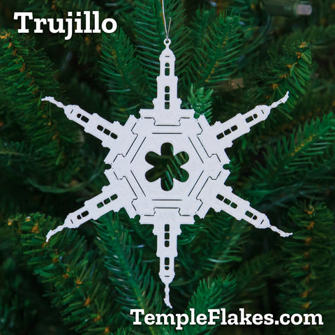 Trujillo Peru Temple Christmas Ornament