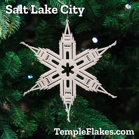 Salt Lake City Temple Christmas Ornament