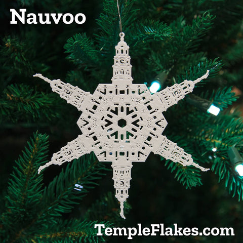 Nauvoo Illinois Temple Christmas Ornament