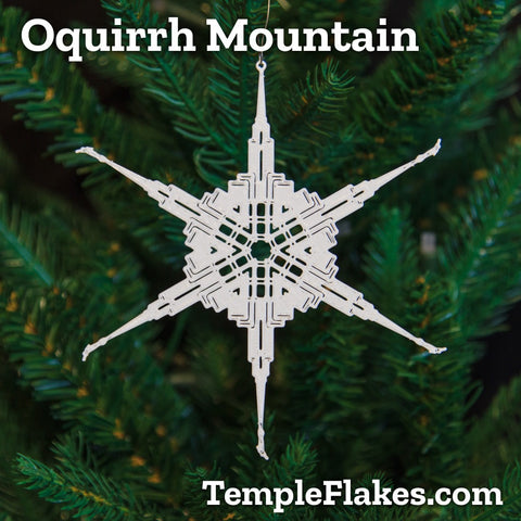 Oquirrh Mountain Utah Temple Christmas Ornament