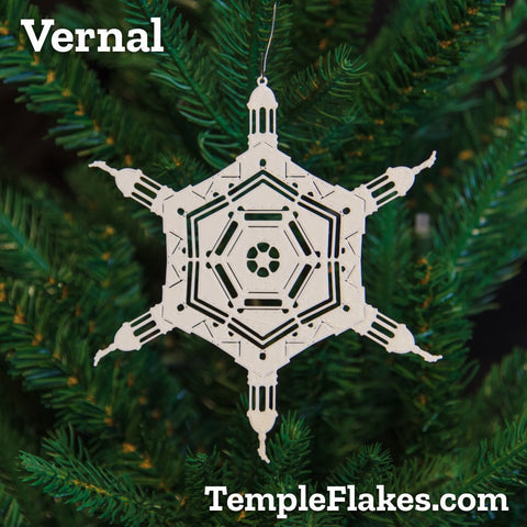 Vernal Utah Temple Christmas Ornament