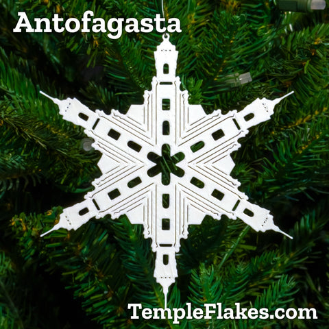 Antofagasta Chile Temple Christmas Ornament