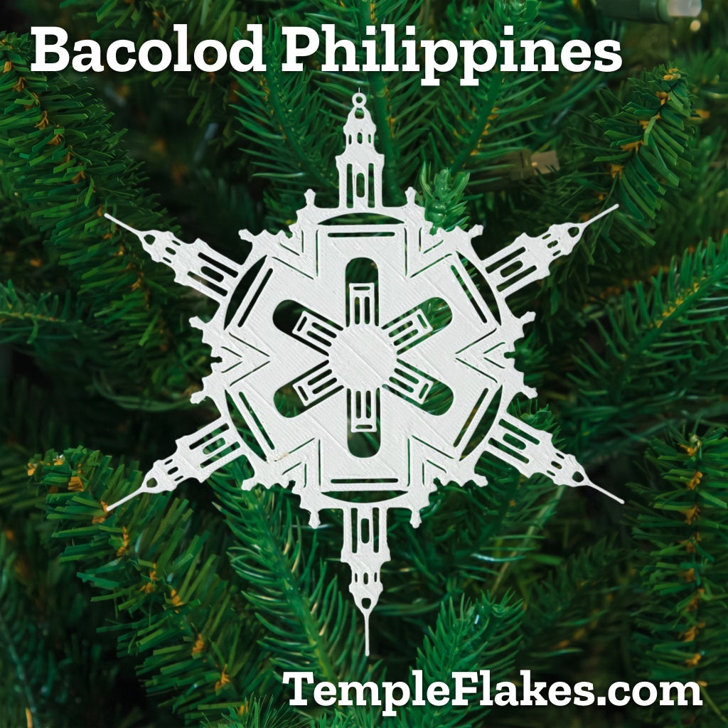 Bacolod Philippines Temple Christmas Ornament