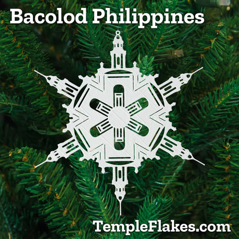 Bacolod Philippines Temple Christmas Ornament