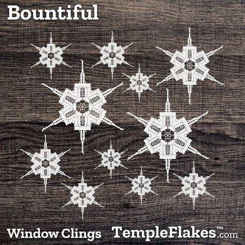 Bountiful Utah Temple Window Clings