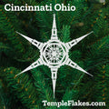 Cincinnati Ohio Temple Christmas Ornament