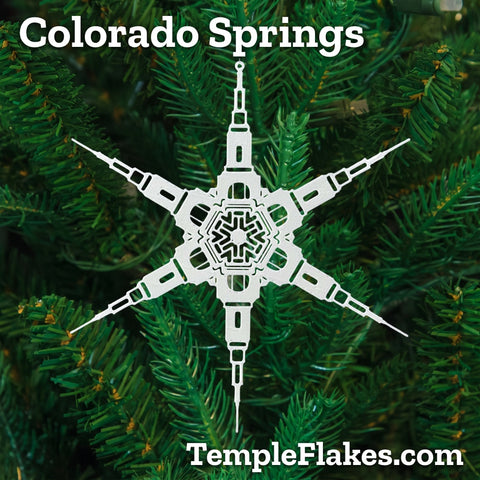 Colorado Springs Colorado Temple Christmas Ornament