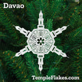 Davao Philippines Temple Christmas Ornament