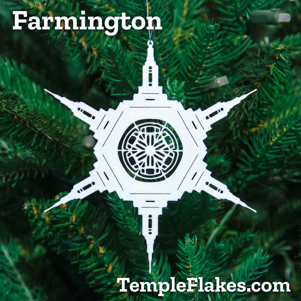 Farmington New Mexico Temple Christmas Ornament TempleFlakes