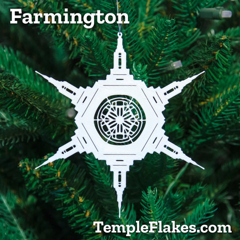 Farmington New Mexico Temple Christmas Ornament