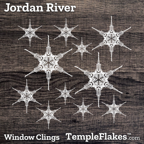 Jordan River Utah Temple Window Clings