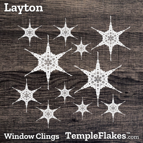 Layton Utah Temple Window Clings