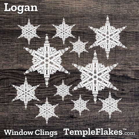 Logan Utah Temple Window Clings