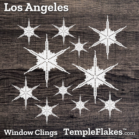 Los Angeles California Temple Window Clings