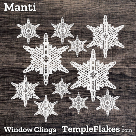 Manti Utah Temple Window Clings