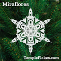 Miraflores Guatemala Temple Christmas Ornament