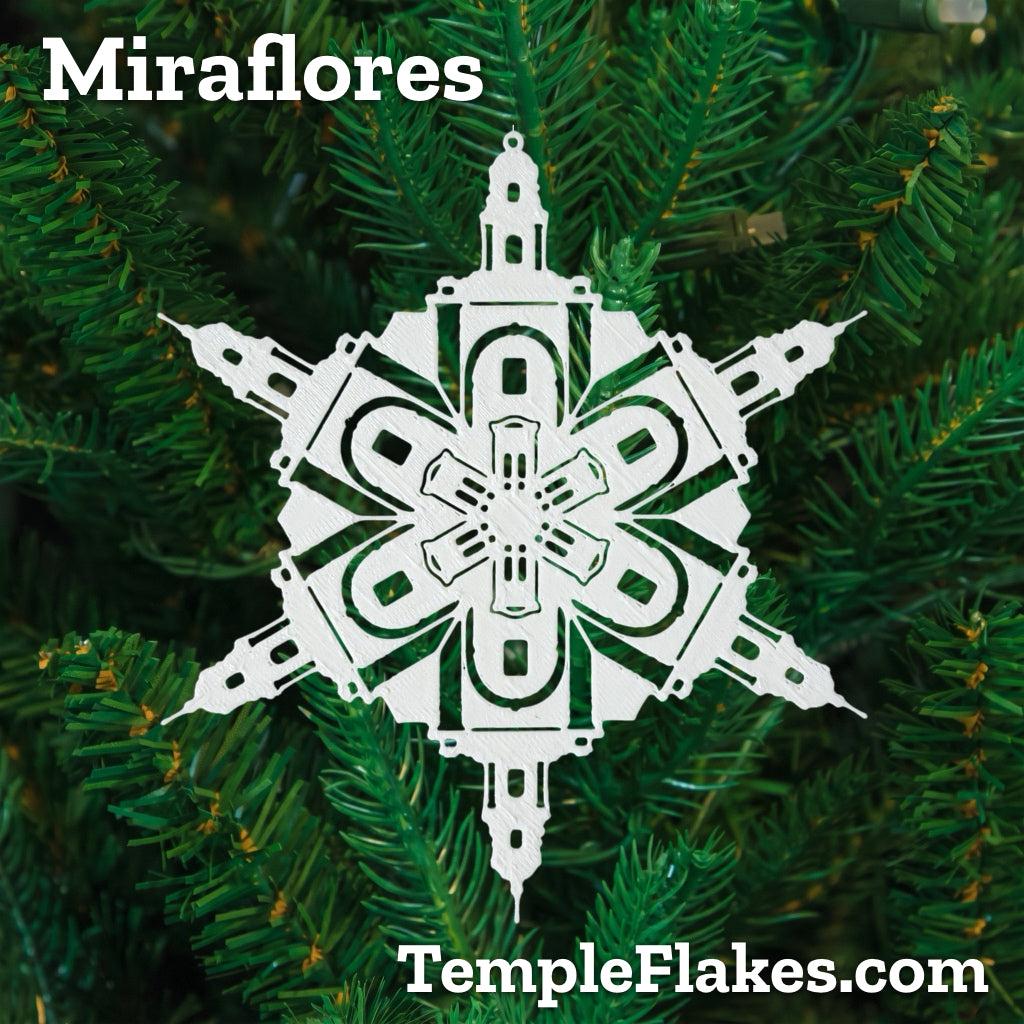 Miraflores Guatemala Temple Christmas Ornament