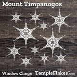 Mount Timpanogos Utah Temple Window Clings