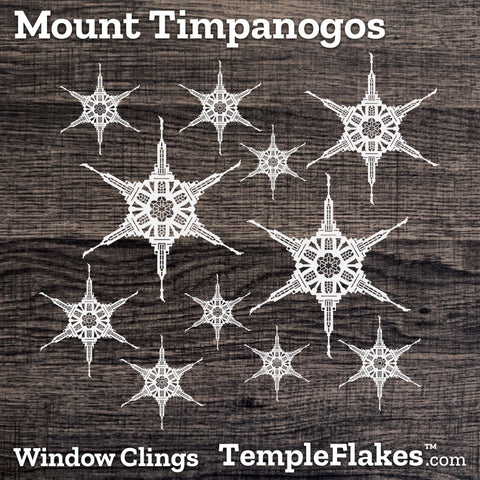 Mount Timpanogos Utah Temple Window Clings