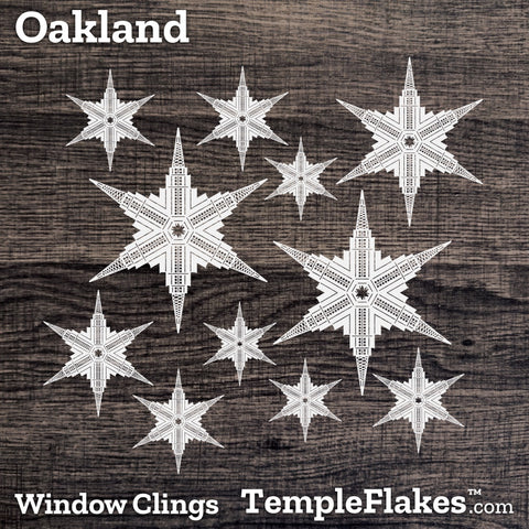 Oakland California Temple Window Clings