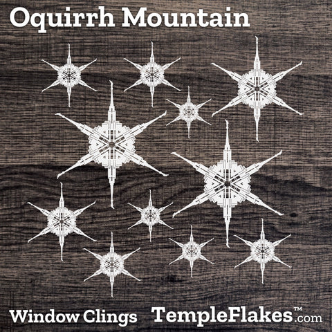 Oquirrh Mountain Utah Temple Window Clings