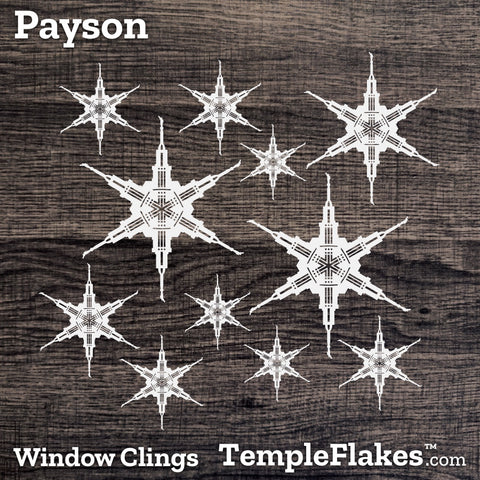 Payson Utah Temple Window Clings