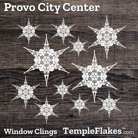 Provo City Center Temple Window Clings