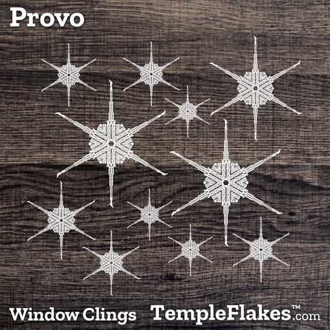 Provo Utah Temple Window Clings