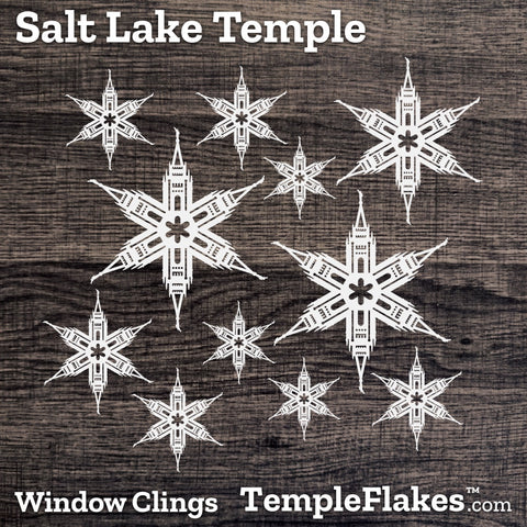 Salt Lake Temple Window Clings