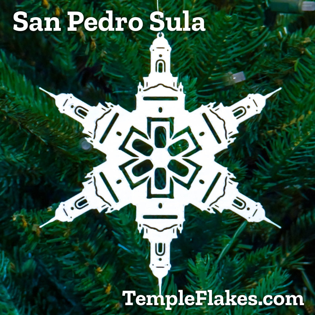 San Pedro Sula Honduras Temple Christmas Ornament