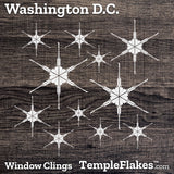 Washington DC Temple Window Clings