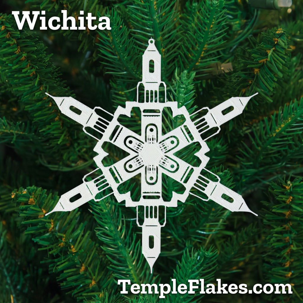 Wichita Kansas Temple Christmas Ornament