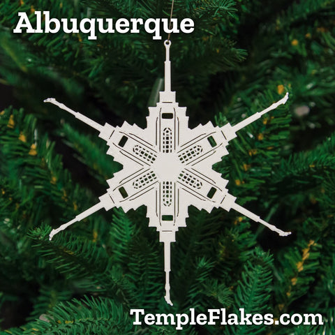 Albuquerque New Mexico Temple Christmas Ornament