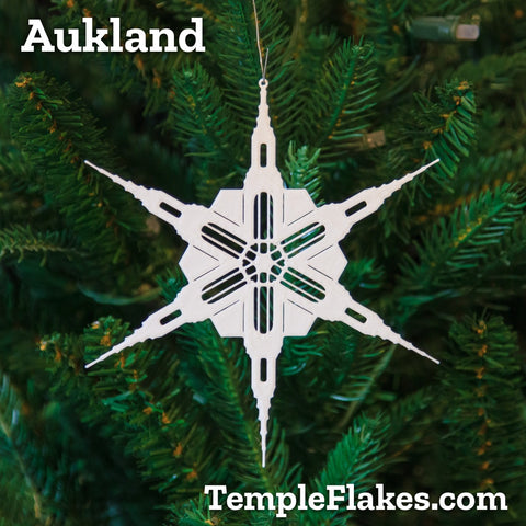 Auckland New Zealand Temple Christmas Ornament