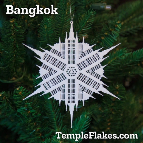 Bangkok Thailand Temple Christmas Ornament