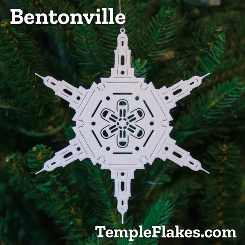 Bentonville Arkansas Temple Christmas Ornament