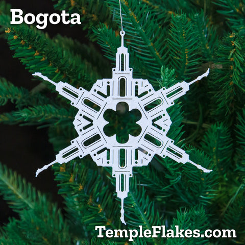 Bogota Colombia Temple Christmas Ornament