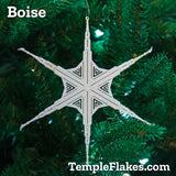 All 6 Idaho TempleFlakes Christmas Ornaments