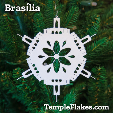 Brasília Brazil Temple Christmas Ornament