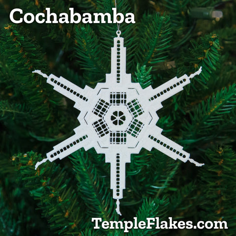 Cochabamba Bolivia Temple Christmas Ornament